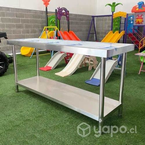 Mesón de Acero Inoxidable Sus 304 1.80X90X60