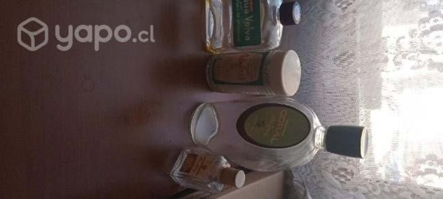 Antiguos Envases De Perfumes, colonia Chilenas año