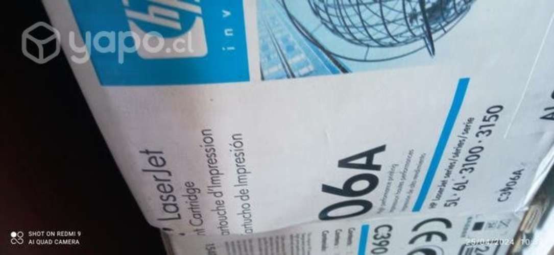 Toner HP 3906a black original de alta