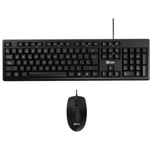 Kit teclado y mouse óptico, usb, negro