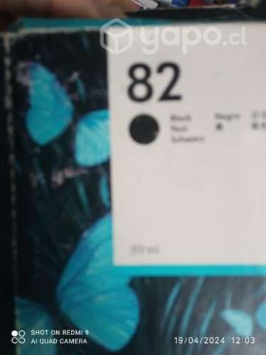 Tintas HP 10 y 82 Black original de 69ml