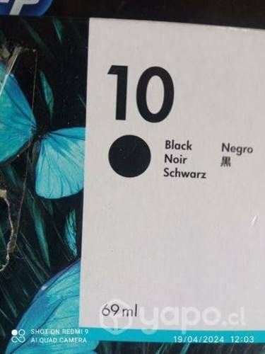Tintas HP 10 y 82 Black original de 69ml