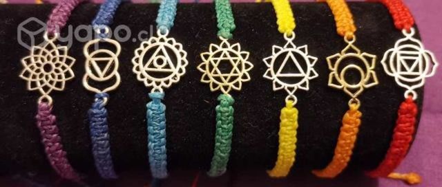 Pulseras Chakras Macramé
