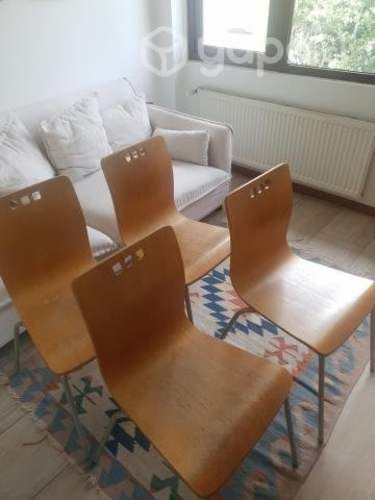 Sillas madera y metal