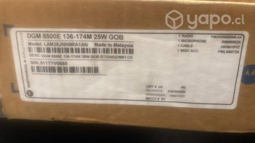Radio base motorola nueva