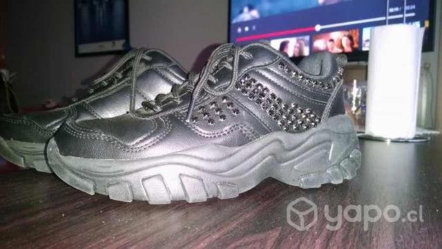 Zapatillas Negras, Mujer Alaniz Talla 36