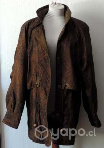 Parka Café con Negro