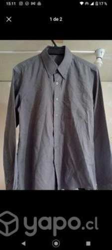 Camisa Formal Gris - TALLA S