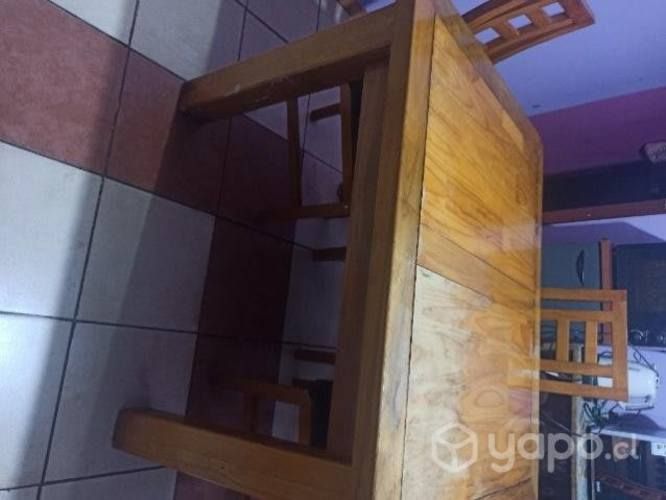 Comedor madera 4 sillas