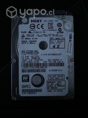Disco Duro 500gb notebook