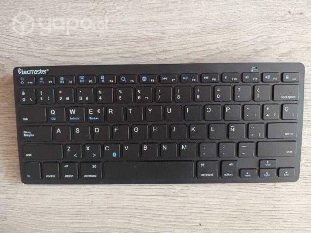 Teclado inalámbrico bluetooth Negro