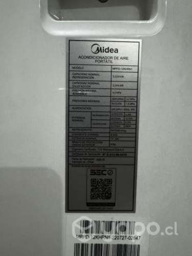 Aire acondicionado 12.000btu portatil