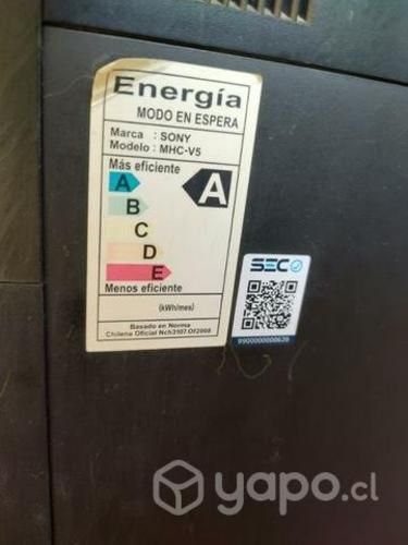 Equipo de música Sony