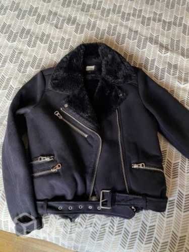 Chaqueta gamuza negra