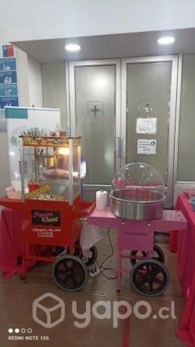 Arriendo Carritos de cabritas y algodón dulce