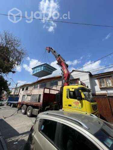 Arriendo camion pluma alcance máximo 35 mts