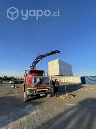 Arriendo camion pluma alcance máximo de 22 mts