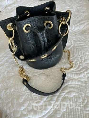 Cartera cuero negra (italiana)