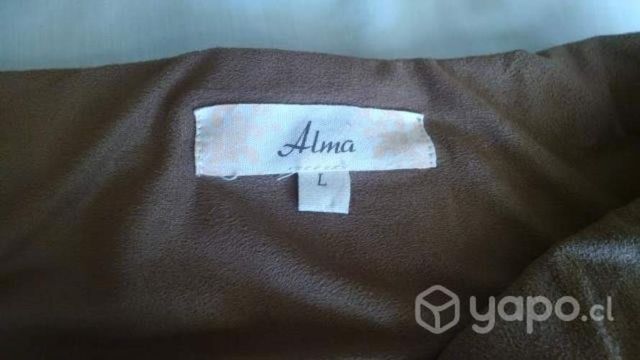 Falda Larga Marrón Terciopelo, Alma, Talla L