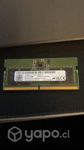 Ram DDR5 Notebook 8GB 4800 Mhz