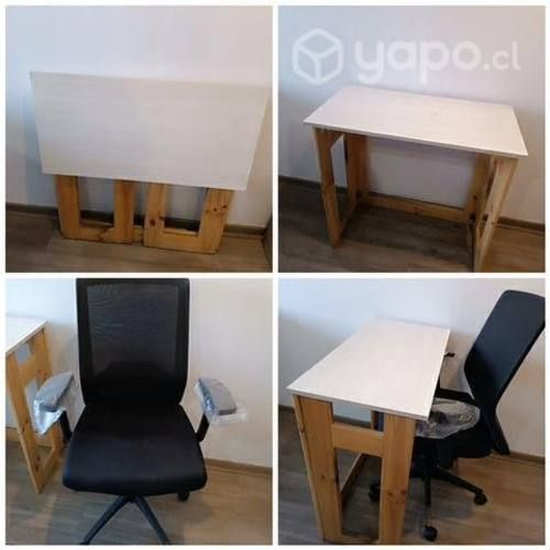 Silla Ejecutiva y Mesa Plegable - Teletrabajo