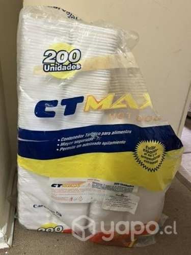 Bandejas de plumavit para completos