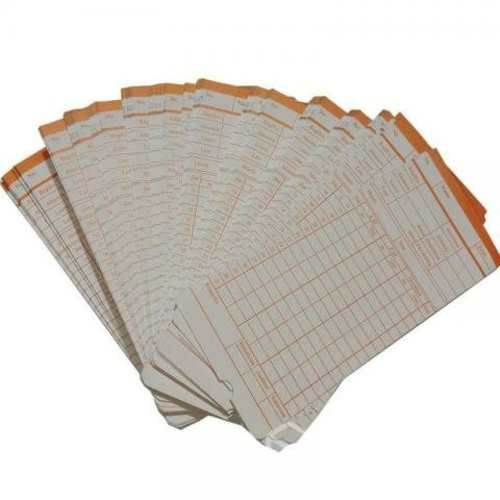 100 Tarjetas Reloj Control Asistencia