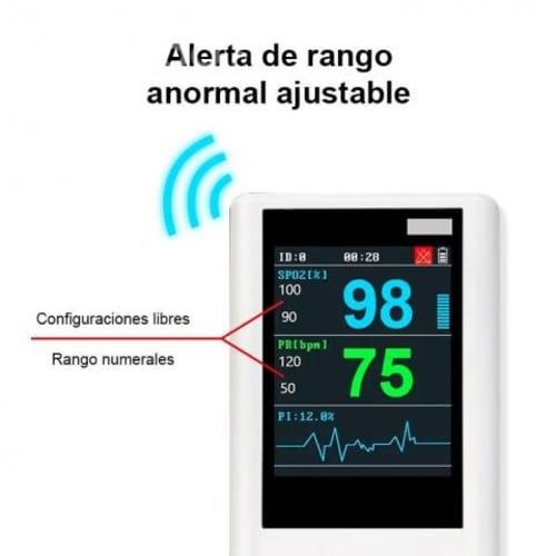 Oximetro Pulsometro Saturometro Alarma H100 Sonda