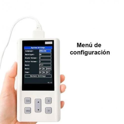 Oximetro Pulsometro Saturometro Alarma H100 Sonda