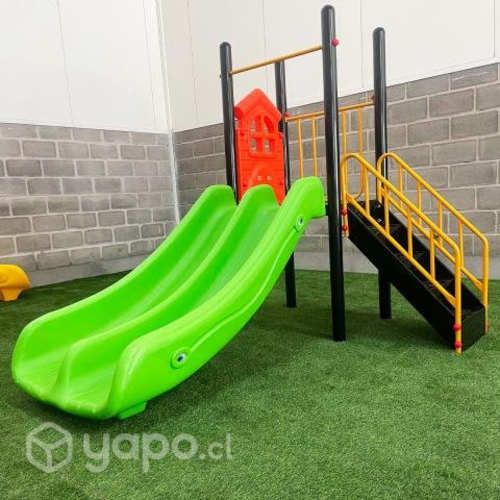 Estación Doble Tobogán Infantil para Exterior