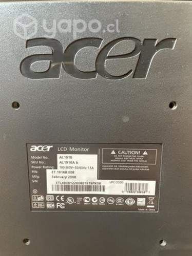 ACER Monitor LCD 19 / Excelente Estado