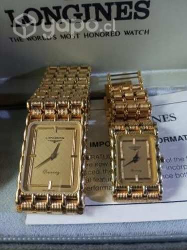Relojes Longines conjunto laminado oro 18K
