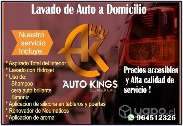 Lavado de vehículos a domicilio.