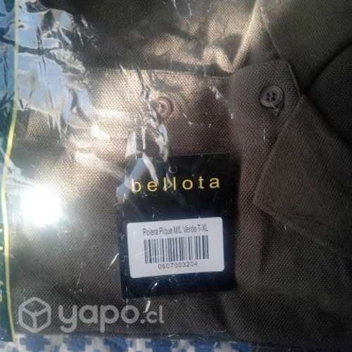 Polera Bellota Manga Larga Cuello Piqué Talla XL