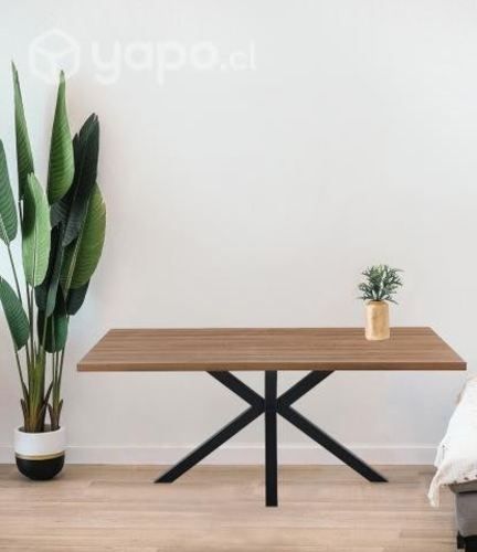 Mesa montenegro café base metal