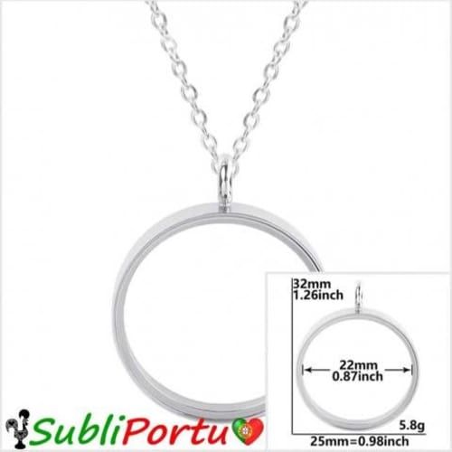 Relicario Medallón De Vidrio, Capsula de Recuerdos