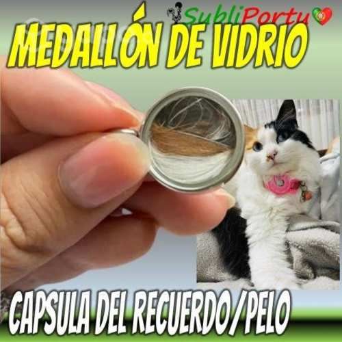 Relicario Medallón De Vidrio, Capsula de Recuerdos