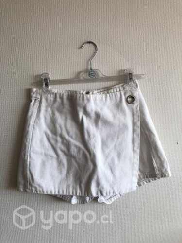 Minifalda blanca malivú