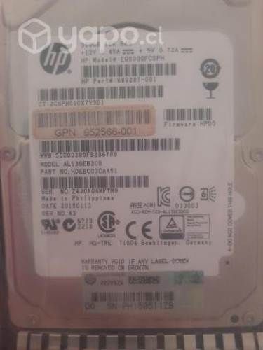 Hp hd 300-gb 6g 10k 2.5 sas p/n 652564-b21