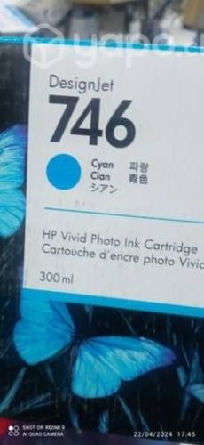 Tinta HP 746 cyan original de 300ml