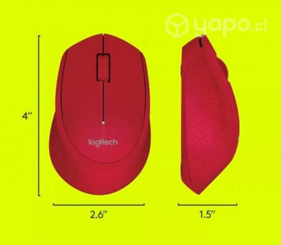 Mouse inalambrico logitech m280 rojo