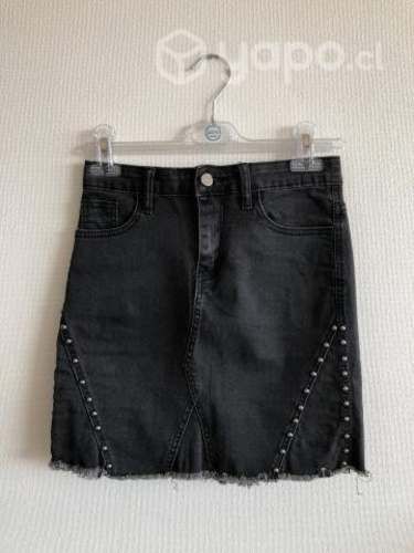 Minifalda gris malivú