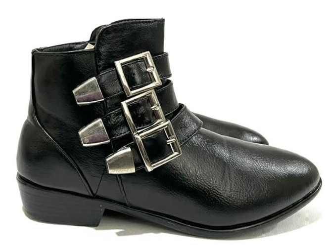 Botín Sintético Marca Rolly Go N*35 Negro