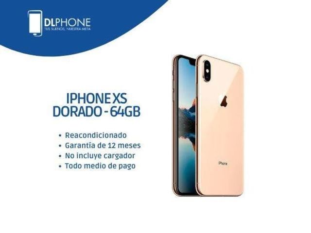 Iphone XS 64GB Dorado Reacondicionado