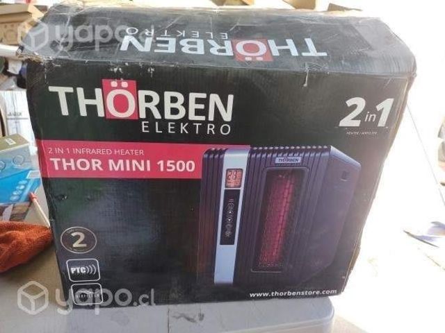 Estufa Infrarroja 2 En 1 Thor Mini 1500 Marca Thor