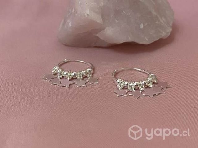 Aros esferas y estrellas 16mm