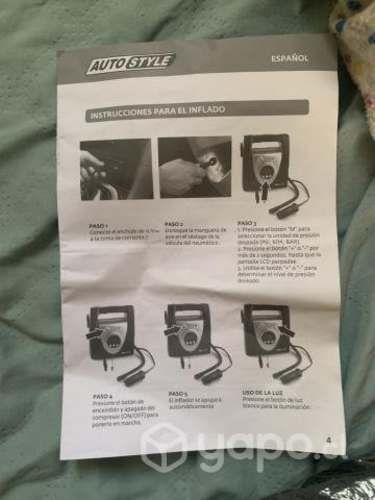 Compresor inflador digital de aire para autos