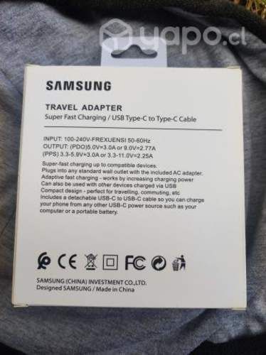 Cargador Samsung tipo C