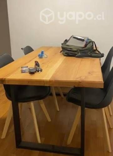 Mesa madera nativa tipo industrial