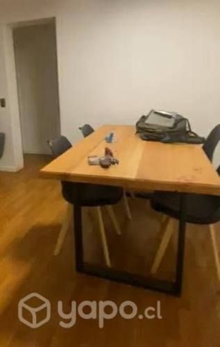 Mesa madera nativa tipo industrial